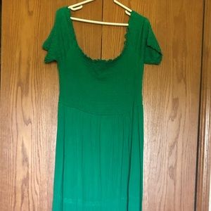 Asos Curve Smoked Off-Shoulder Maxi Dress